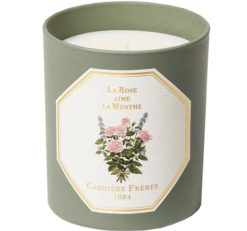 Carrière Frères Bougie Parfumee La Rose Aime La Menthe Maison